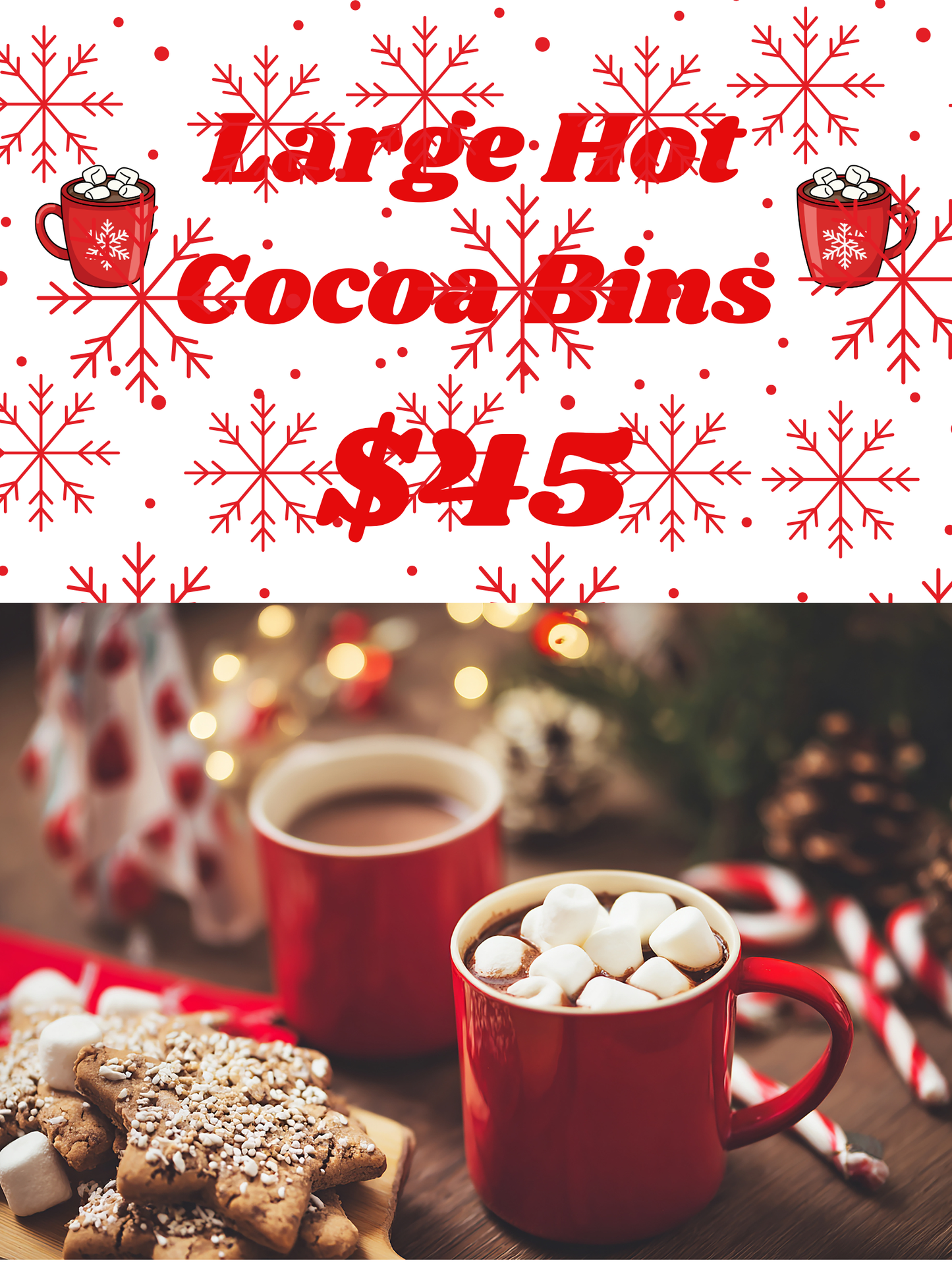 Large Hot Cocoa Bins