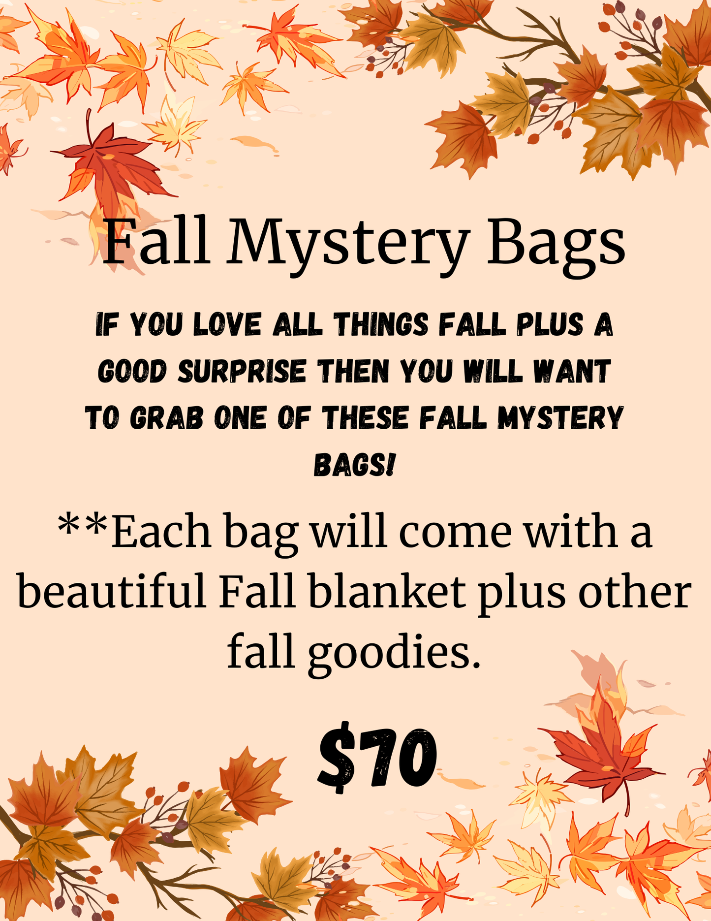 Fall Mystery Bags